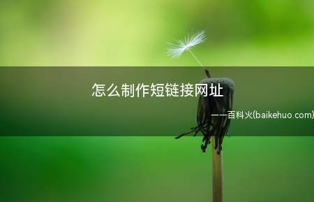 怎么制作短链接网址(快速制作短链接网址的办法)