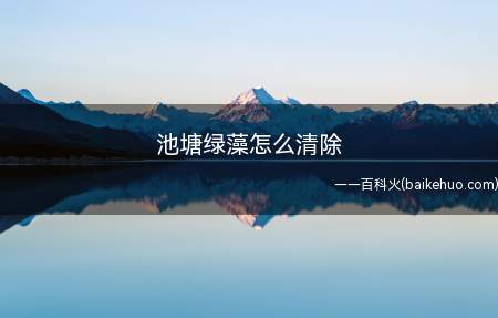 池塘绿藻怎么清除(池塘绿藻清除的时候可用硫酸铜泡水溶解)
