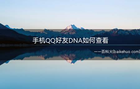 手机QQ好友DNA如何查看(手机QQ好友DNA如何查看呢)