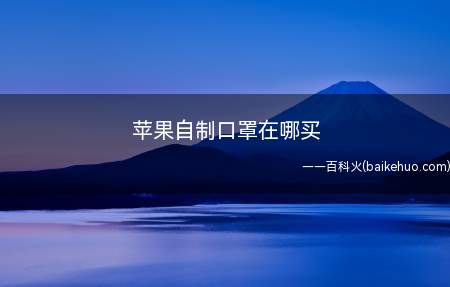 苹果自制口罩在哪买(苹果自制口罩在哪买 对外发售吗)