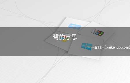 鹭的意思(鹭是鹳形目鹭科鸟类的通称)
