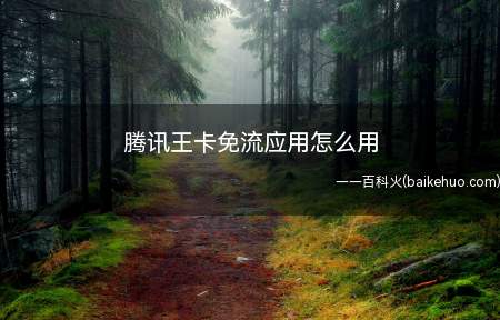 腾讯王卡免流应用怎么用(应用宝正式上线腾讯大王卡购买入口)