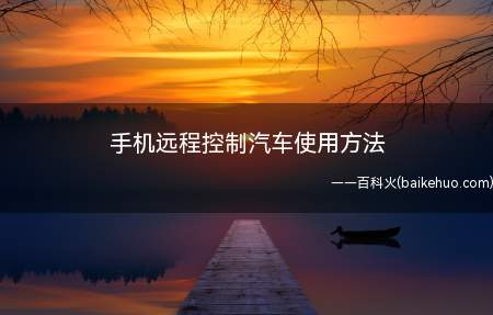 手机远程控制汽车使用方法（手机远程控制汽车系统能够实现远程无距离管控汽车）