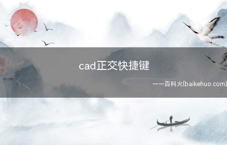 cad正交快捷键（华为MateBook X系统）