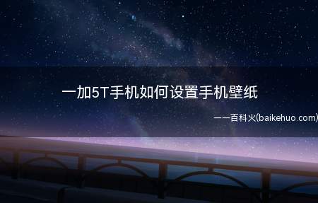 一加5T手机如何设置手机壁纸（手机怎么设置手机壁纸）