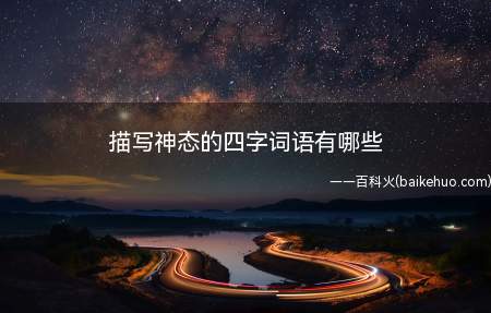 描写神态的四字词语有哪些