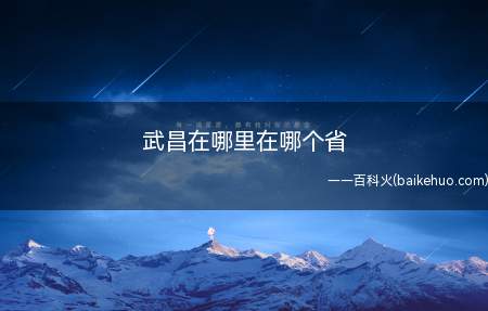 历史上曾作为独立的武昌市、武昌府存在,后与汉口、汉阳并称武汉