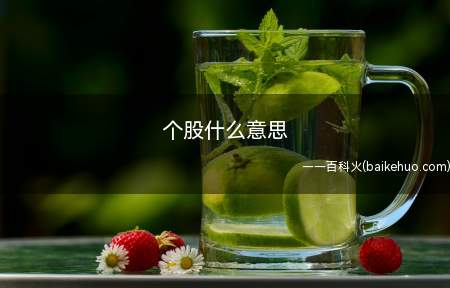 个股什么意思(一种无偿还期限的有价证券)