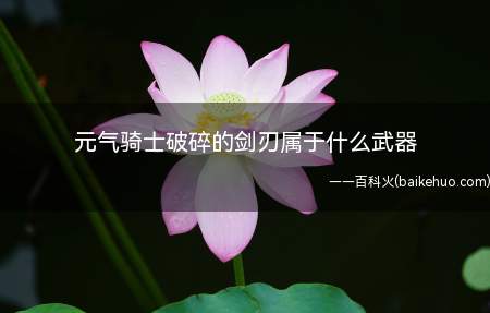 元气骑士破碎的剑刃属于什么武器(《元气骑士》新版本之中的白色武器)