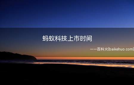 蚂蚁科技上市时间(蚂蚁科技上市时间为2020年)