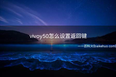 vivoy50怎么设置返回键(vivoY50搭载高通骁龙665处理器)