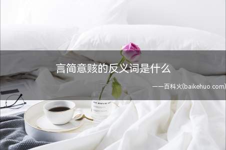 言简意赅的反义词是什么