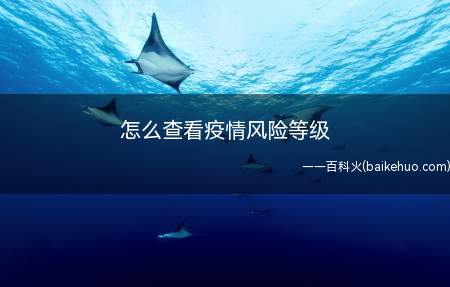 怎么查看疫情风险等级(介绍下查询疫情风险等级得方法)