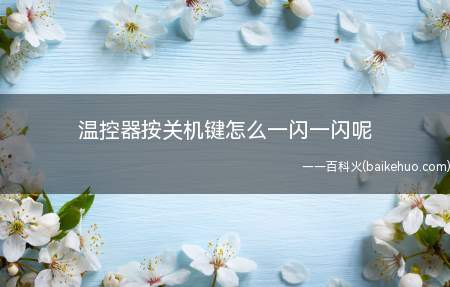 温控器按关机键怎么一闪一闪呢(温控器应用范围非常广泛)