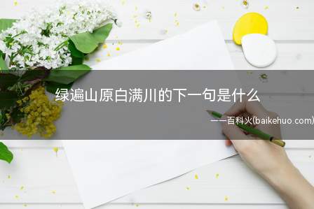 绿遍山原白满川的下一句是什么(“绿遍山原白满川,子规声里雨如烟”)