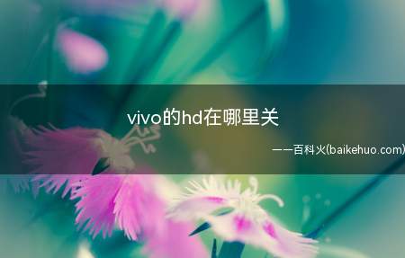 vivo的hd在哪里关(vivoiQOO5Pro)