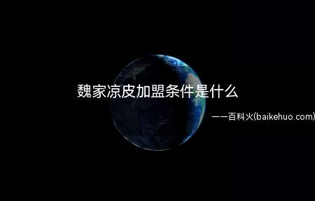 魏家凉皮加盟条件是什么