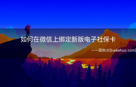 新版电子社保卡完全可以让我们足不出户就能享受社保查询服务