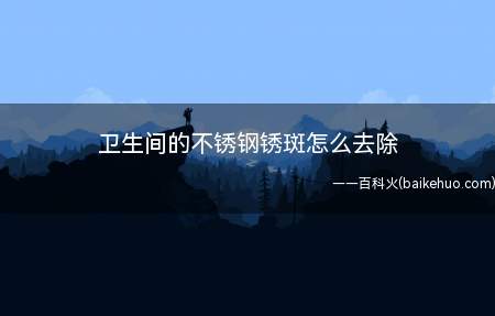 卫生间的不锈钢锈斑怎么去除(卫生间不锈钢锈斑怎么去除)