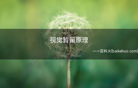 视觉暂留原理(视觉暂留原理是什么我们一起来看看吧!)