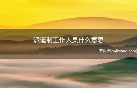 派遣制工作人员什么意思(劳务派遣单位与被派遣劳动者订立的劳动合同)