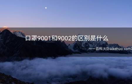 口罩9001和9002的区别是什么（3m口罩和9002的区别是什么）