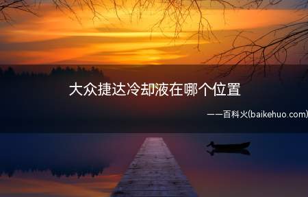 大众捷达冷却液在哪个位置