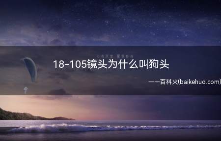 18-105镜头为什么叫狗头(狗头,是指摄影爱好者对镜头的一种戏称)