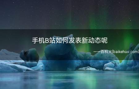 手机B站如何发表新动态呢(如何在手机B站上发表新动态找到哔哩哔哩手机客户端)