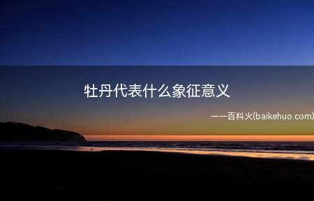 牡丹代表什么象征意义(牡丹花的象征意义是雍容华贵和花开富贵的意思)
