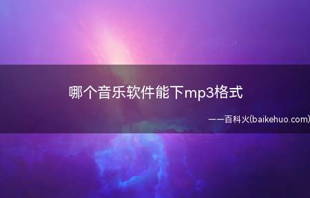 哪个音乐软件能下mp3格式(华为p40pro)