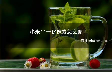 小米11一亿像素怎么调
