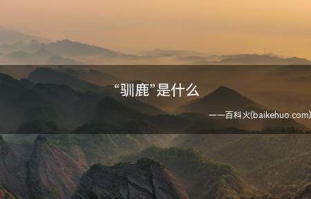 “驯鹿”是什么(驯鹿的中文名字有点名不副实)