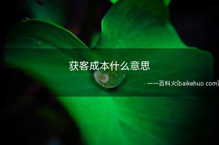 获客成本什么意思(获客成本(CAC):Customeracquisitionc)