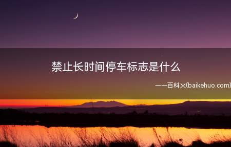 禁止长时间停车标志是什么(禁止长时间停车有两种,一种是禁止停车标志)