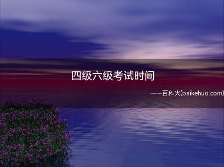 四级六级考试时间(2020年下半年大学英语四六级考试时间)