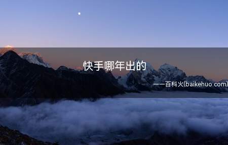 快手哪年出的(华为p40pro)