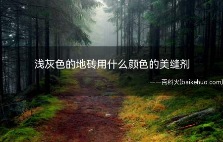 浅灰色的地砖用什么颜色的美缝剂(浅灰色的地砖可选用什么颜色的美缝剂)