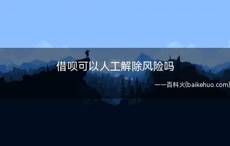 借呗被风控之后是无法人工解除风险的,只能等待系统自动解除
