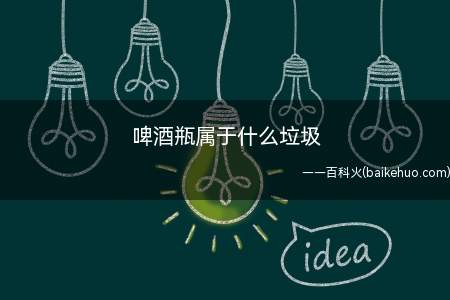 啤酒瓶属于什么垃圾(啤酒瓶属于可回收物吗)
