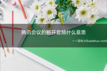 腾讯会议的断开音频什么意思(华为p40pro)