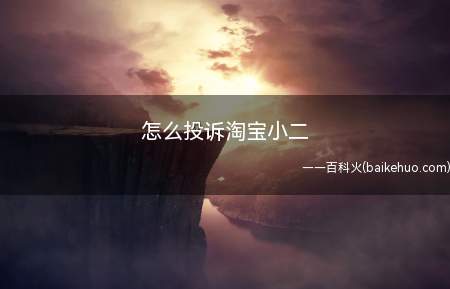 怎么投诉淘宝小二(投诉淘宝小二方法)
