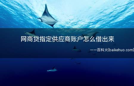 供应商账户审核过后会将贷款金额直接打到账户里面吗