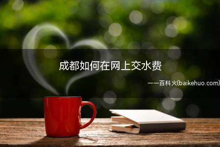 成都如何在网上交水费