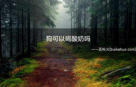狗可以喝酸奶吗(长期喝这种奶粉勾兑的酸奶,会诱发胰腺炎方面的问题)