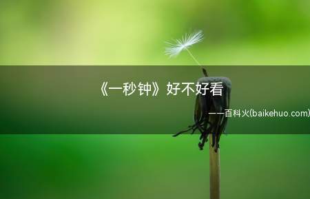 《一秒钟》好不好看(《一秒钟》好不好看 影评怎么样)