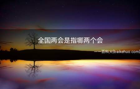 全国两会是指哪两个会(全国两会和中国人民政治协商会议)