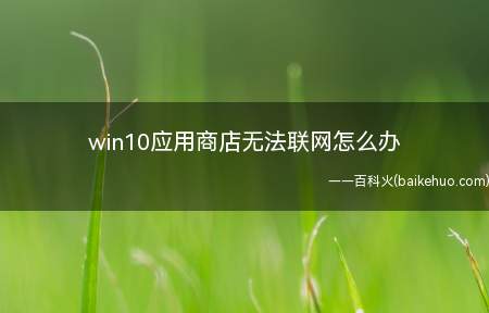 win10应用商店无法联网怎么办（win10商店连不上网的具体解决方法）