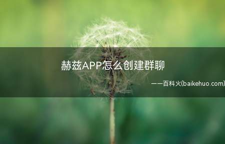 赫兹APP怎么创建群聊