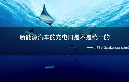 新能源汽车的充电口是不是统一的(电动汽车快速充电接口连接器快充插头插座9孔)